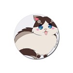 Ragdoll Cat for Life Rubber Coaster (Round)  Front