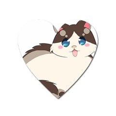 Ragdoll Cat For Life Heart Magnet by Catifornia