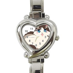 Ragdoll Cat For Life Heart Italian Charm Watch by Catifornia