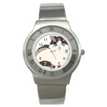 Ragdoll Cat for Life Stainless Steel Watch Front