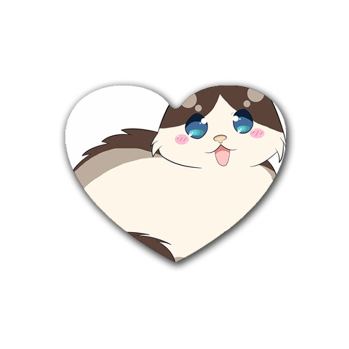 Ragdoll Cat for Life Heart Coaster (4 pack) 