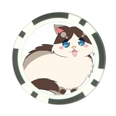 Ragdoll Cat For Life Poker Chip Card Guard (10 Pack) by Catifornia