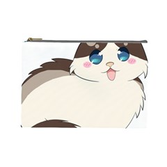 Ragdoll Cat For Life Cosmetic Bag (large)  by Catifornia