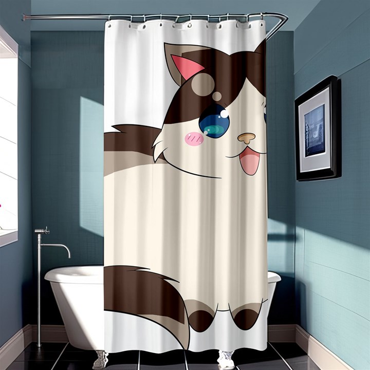 Ragdoll Cat for Life Shower Curtain 36  x 72  (Stall) 