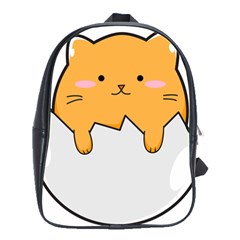 Yellow Cat Egg School Bags(large)  by Catifornia