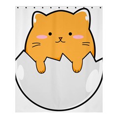 Yellow Cat Egg Shower Curtain 60  X 72  (medium)  by Catifornia