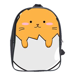 Yellow Cat Egg School Bags (xl)  by Catifornia