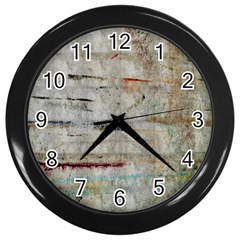 Dirty Canvas                    Wall Clock (black) by LalyLauraFLM