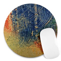 3 Colors Paint                    Round Mousepad by LalyLauraFLM