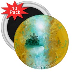 Turquoise River 3  Magnets (10 Pack)  by digitaldivadesigns