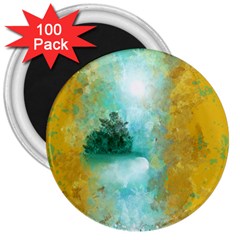 Turquoise River 3  Magnets (100 Pack) by digitaldivadesigns