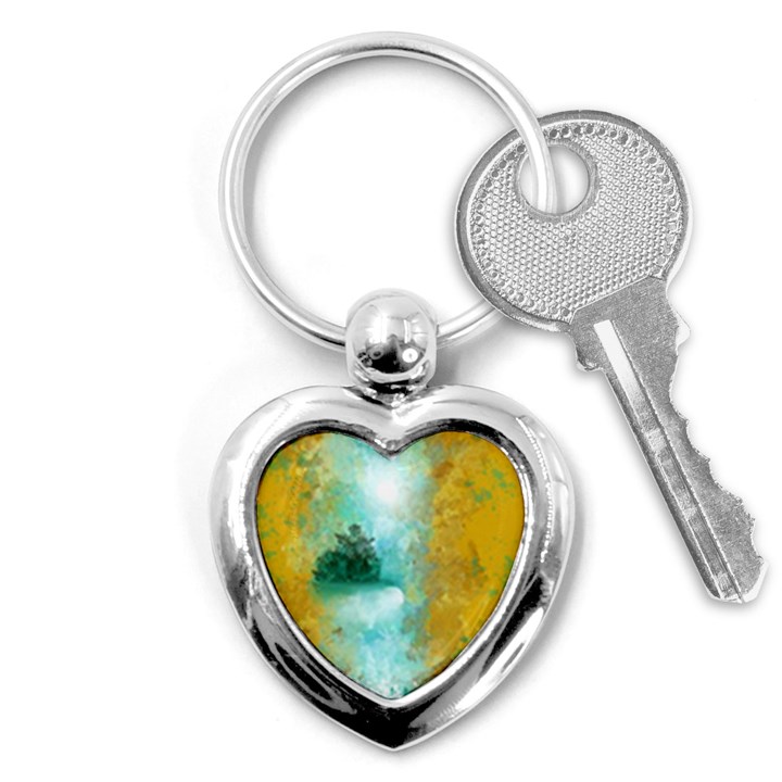 Turquoise River Key Chains (Heart) 