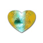 Turquoise River Heart Coaster (4 pack)  Front