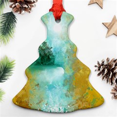 Turquoise River Ornament (christmas Tree)  by digitaldivadesigns