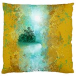 Turquoise River Large Cushion Case (Two Sides) Front