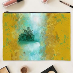 Turquoise River Cosmetic Bag (xxxl)  by digitaldivadesigns