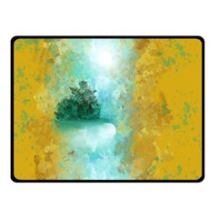 Turquoise River Double Sided Fleece Blanket (small)  by digitaldivadesigns