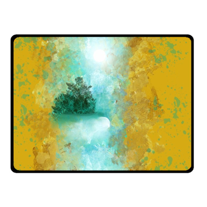 Turquoise River Double Sided Fleece Blanket (Small) 