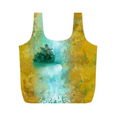 Turquoise River Full Print Recycle Bags (m)  by digitaldivadesigns