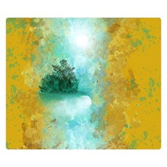 Turquoise River Double Sided Flano Blanket (small)  by digitaldivadesigns