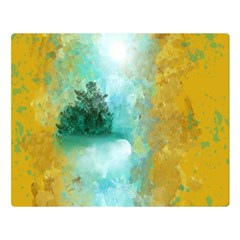 Turquoise River Double Sided Flano Blanket (large)  by digitaldivadesigns