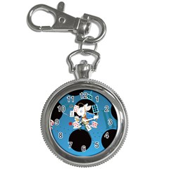 White Rabbit Dots Key Chain Watch by twirlsandswirlsdesigns