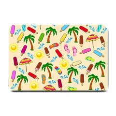 Beach Pattern Small Doormat  by Valentinaart