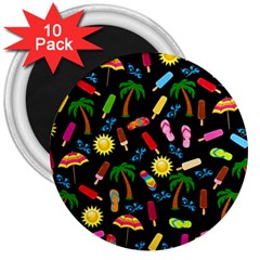 Beach Pattern 3  Magnets (10 Pack)  by Valentinaart