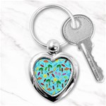 Beach Pattern Key Chains (Heart)  Front