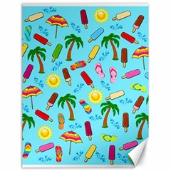 Beach Pattern Canvas 18  X 24   by Valentinaart