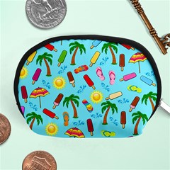 Beach Pattern Accessory Pouches (medium)  by Valentinaart