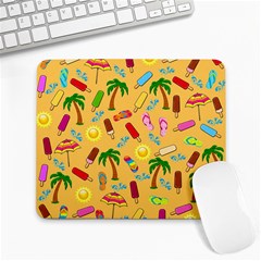 Beach Pattern Large Mousepads by Valentinaart