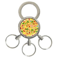 Beach Pattern 3-ring Key Chains by Valentinaart