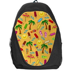 Beach Pattern Backpack Bag by Valentinaart