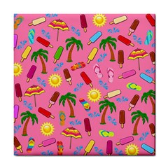 Beach Pattern Tile Coasters by Valentinaart