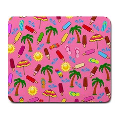 Beach Pattern Large Mousepads by Valentinaart