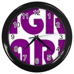 Migraine Warrior With Ribbon Wall Clocks (black) by MigraineursHideout