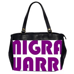 Migraine Warrior With Ribbon Office Handbags (2 Sides)  by MigraineursHideout