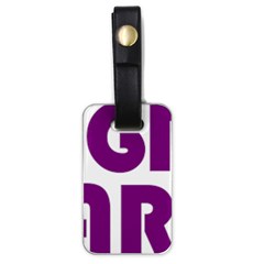 Migraine Warrior With Ribbon Luggage Tags (one Side)  by MigraineursHideout