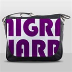 Migraine Warrior with Ribbon Messenger Bags Front