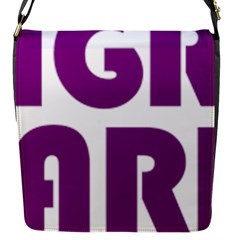 Migraine Warrior With Ribbon Flap Messenger Bag (s) by MigraineursHideout