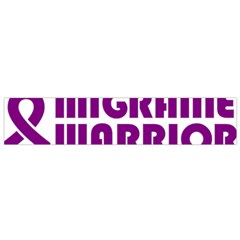 Migraine Warrior With Ribbon Flano Scarf (small) by MigraineursHideout