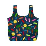 Beach Pattern Full Print Recycle Bags (M)  Front