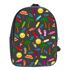 Beach Pattern School Bags(large)  by Valentinaart