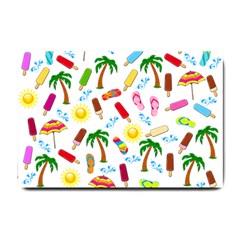 Beach Pattern Small Doormat  by Valentinaart