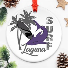 Surf - Laguna Ornament (round) by Valentinaart