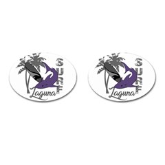 Surf - Laguna Cufflinks (oval) by Valentinaart