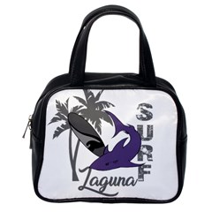 Surf - Laguna Classic Handbags (one Side) by Valentinaart