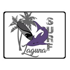 Surf - Laguna Double Sided Fleece Blanket (small)  by Valentinaart