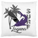 Surf - Laguna Large Flano Cushion Case (Two Sides) Front